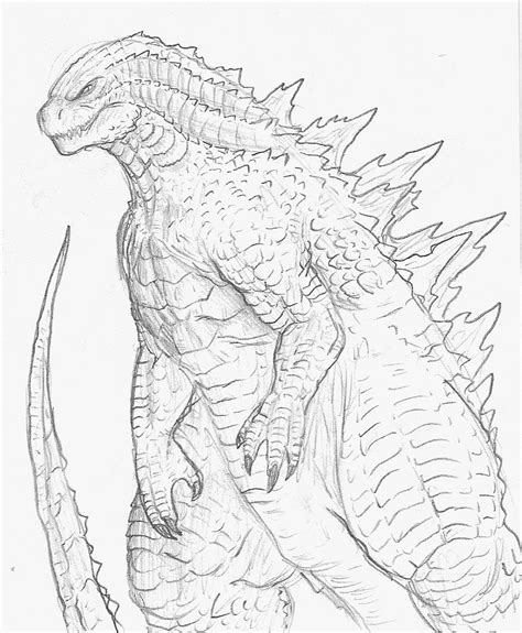 legendary godzilla coloring pages
